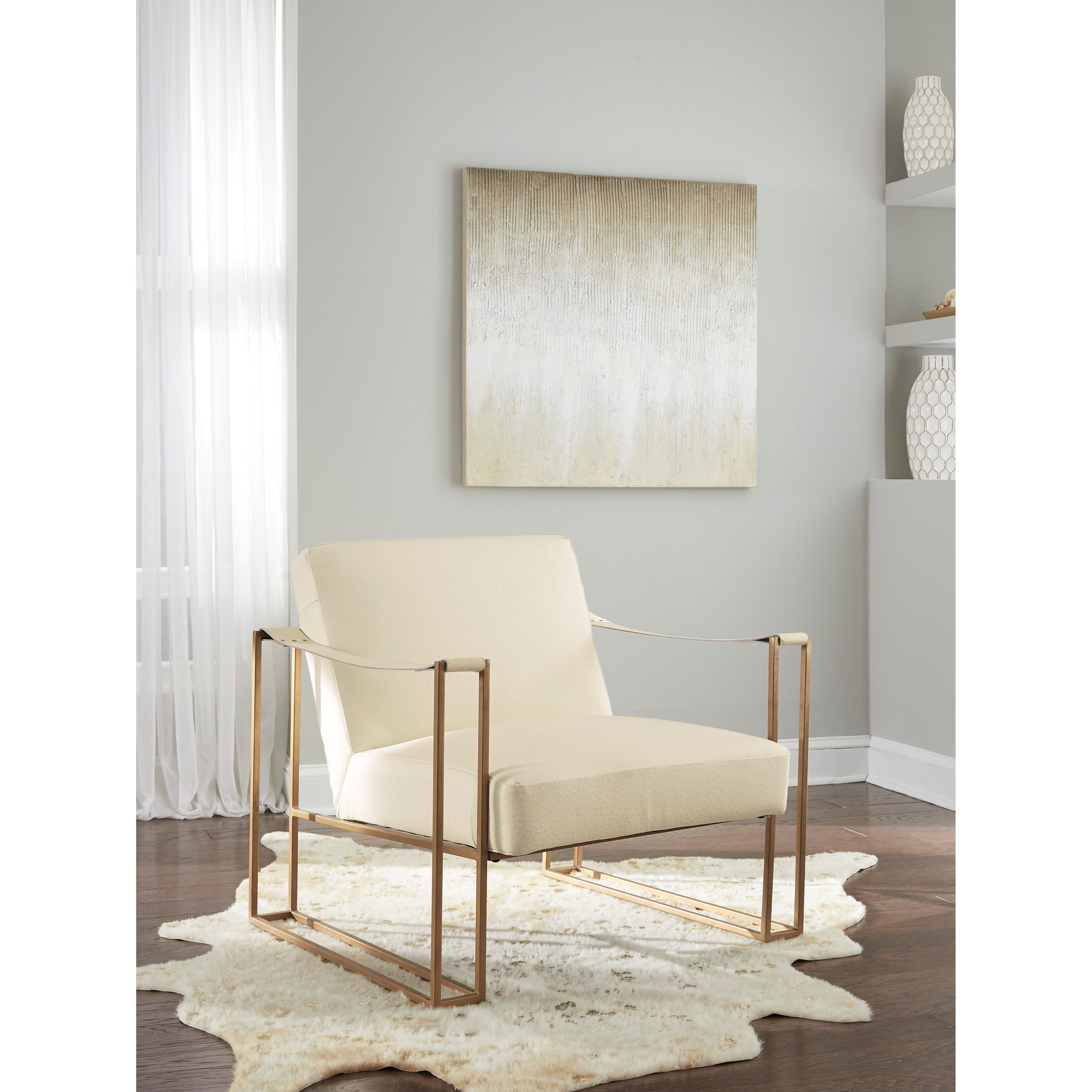 Signature Design by Ashley Kleemore A3000213 Gold Finish Metal Accent